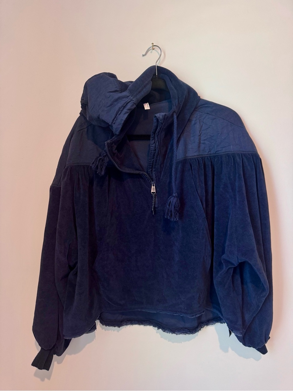Navy FP Velour Sweatshirt